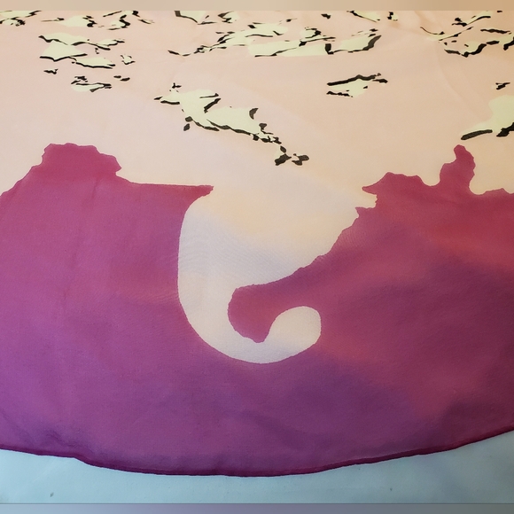 Diane Von Furstenberg -DVF -Vibrant  Multi Print Silk Scarf XL - Picture 9 of 14